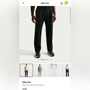 Men's Nike Par Black Golf Pants